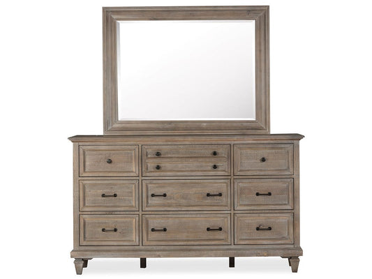 Magnussen - Lancaster Dovetail Grey Drawer Dresser With Landscape Mirror - B4352-2040 view 2