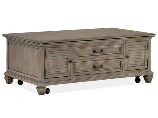 Magnussen - Lancaster Dovetail Grey Lift Top Storage Cocktail Table With End Table - T4352-50KIT4 view 2