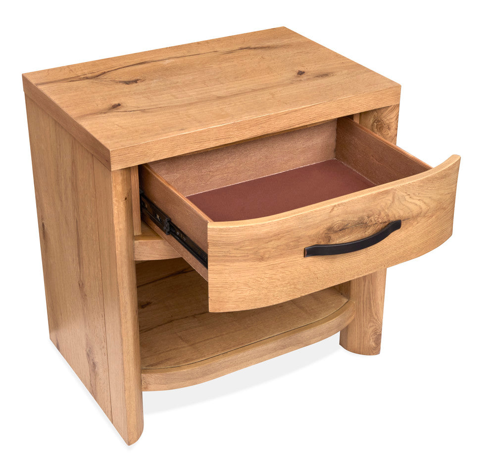 Magnussen - Laramie Honey Wheat California King Panel Storage Bed With Open Nightstand - B6433-74A-KIT7 view 8
