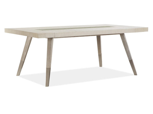 Magnussen - Lenox Acadia White Extendable Rectangular Dining Table With 4 Host Chairs - D5490-20-KIT1 view 2