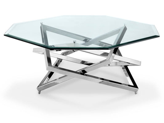 Magnussen - Lenox Square Acadia White Octagonal Cocktail Table With End Table - T3790-49KIT1 view 2