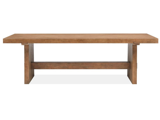 Magnussen - Lindon Belgian Wheat Trestle Dining Table - D5570-21 view 2
