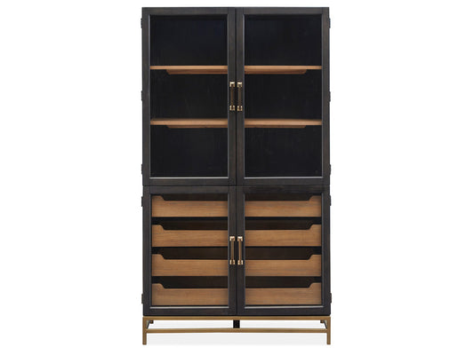 Magnussen - Lindon Coffee Bean Two Tone Cabinet - D5570-01B view 2