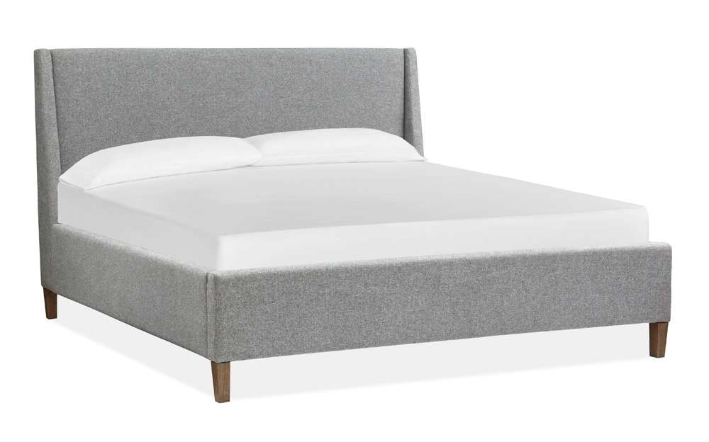 Magnussen - Lindon Complete Queen Grey Upholstered Island Bed - B5570-50G veiw 3