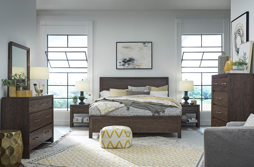 Magnussen - Llewellyn Columbian Walnut Queen Panel Bed - B5907-54 view 5