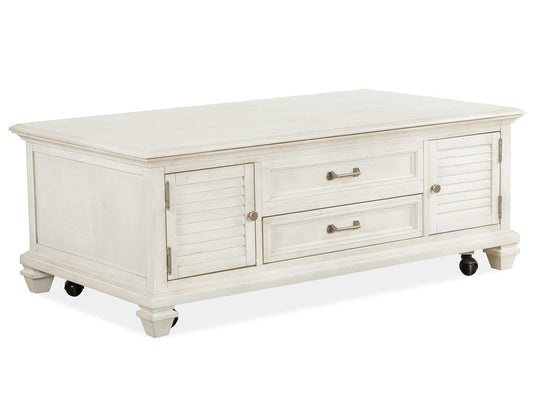 Magnussen - Newport Alabaster Lift Top Storage Cocktail Table With End Table - T5430-50KIT4 view 2