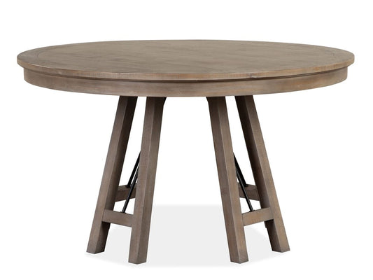 Magnussen - Paxton Place Dovetail Grey 52" Round Dining Table With 4 Step Upholstered Side Chairs And Buffet - D4805-27-KIT4 view 2
