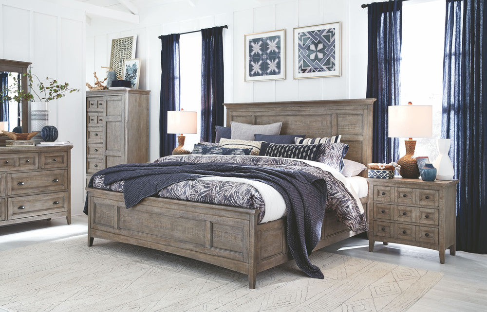 Magnussen - Paxton Place Dovetail Grey California King Panel Storage Bed With Nightstand - B4805-75-KIT1 view 11