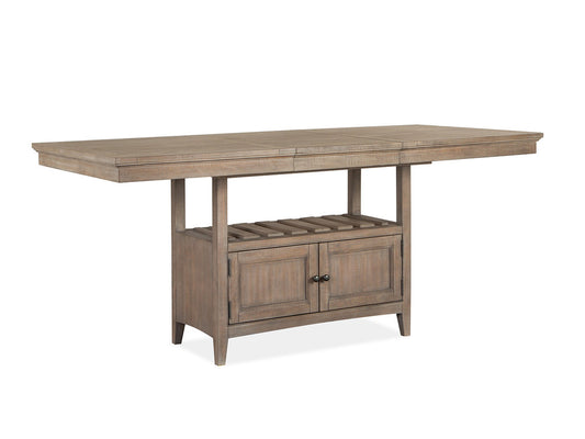 Magnussen - Paxton Place Dovetail Grey Extendable Counter Height Dining Table With 4 Counter Chairs And Buffet - D4805-42-KIT2 view 2