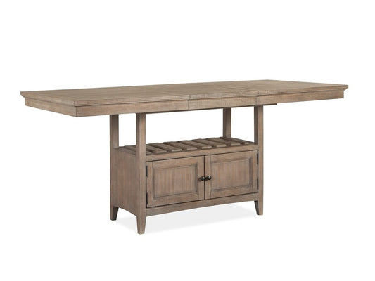 Magnussen - Paxton Place Dovetail Grey Extendable Counter Height Dining Table With 4 Counter Chairs And Buffet - D4805-42-KIT2 view 2
