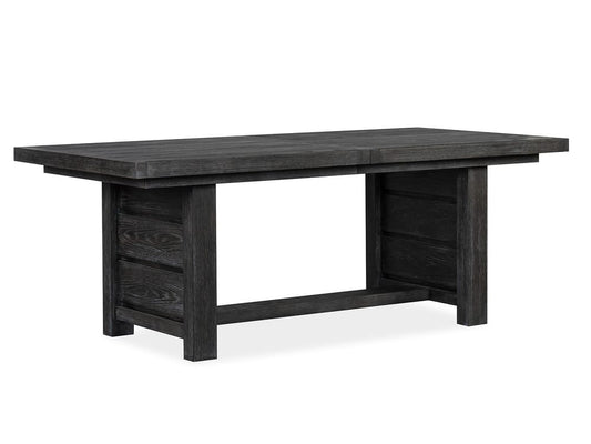 Magnussen - Plum Creek Ravenwood Black Extendable Trestle Dining Table With 4 Side Chairs And 2 Upholstered Side Chairs - D5990-21-KIT16 view 2