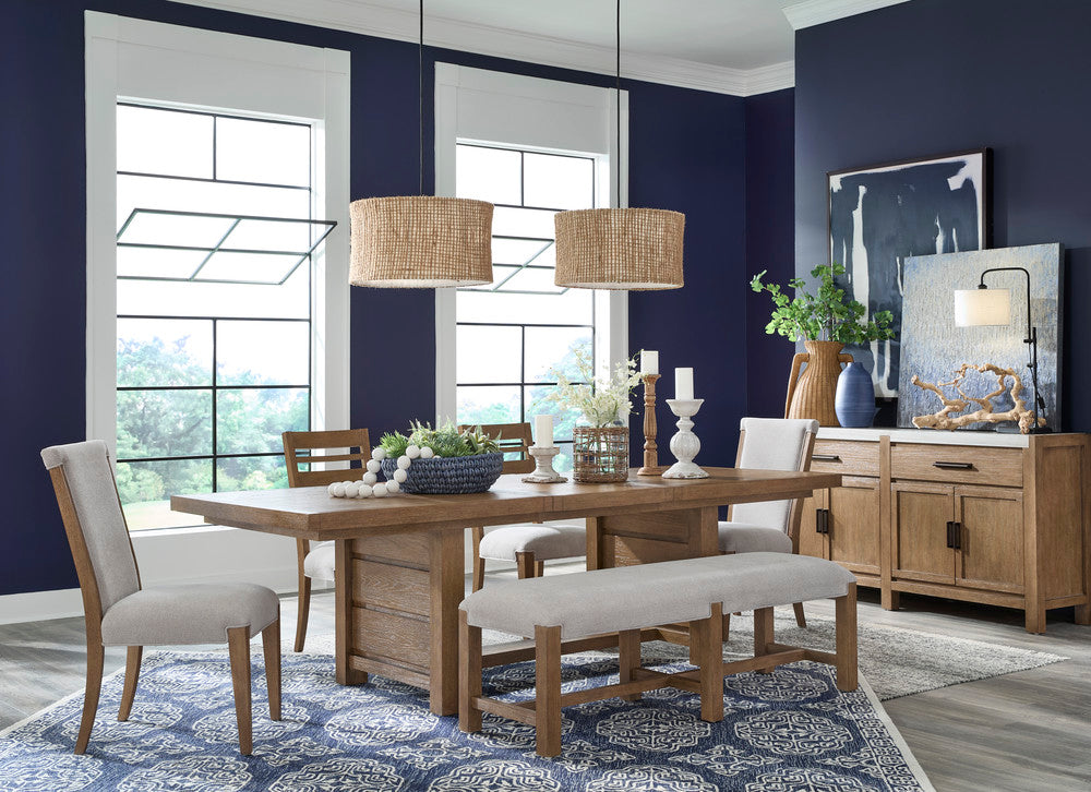 Magnussen - Plum Creek Sierra Brown Rectangular Dining Table With 2 Benches And 2 Side Chairs - D5768-21-KIT31 view 10
