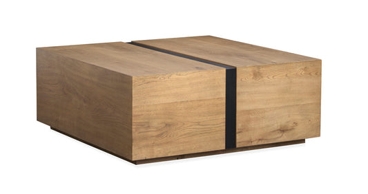 Magnussen - Ripley Rustic Caramel And Dark Bronze Square Cocktail Table With 2 End Table - T6421-41KIT2 view 2