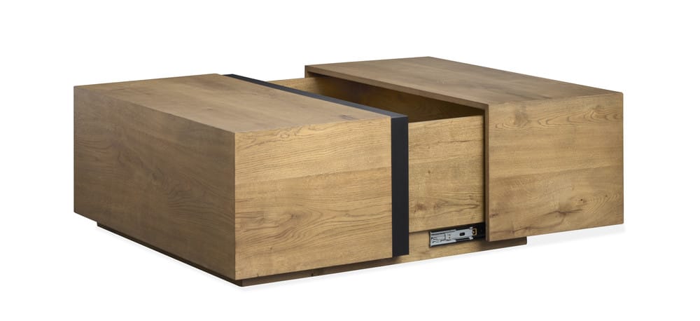 Magnussen - Ripley Rustic Caramel And Dark Bronze Square Cocktail Table With End Table - T6421-41KIT1 view 8