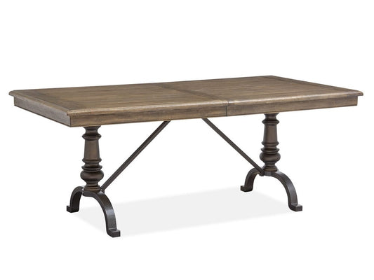 Magnussen - Roxbury Manor Homestead Brown Extendable Rectangular Dining Table With 4 Arm Chairs And Bench - D5011-20-KIT7 view 2