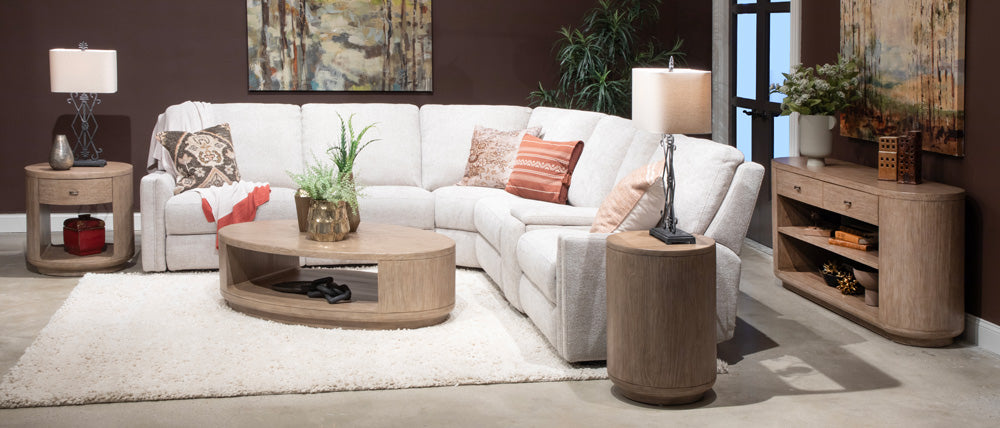 Magnussen - Sanford Chateau Brown Oval Cocktail Table With Casters - T6318-47 view 7