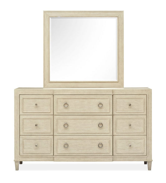 Magnussen - Sheridan Limestone Drawer Dresser With Landscape Mirror - B5671-2040 view 2