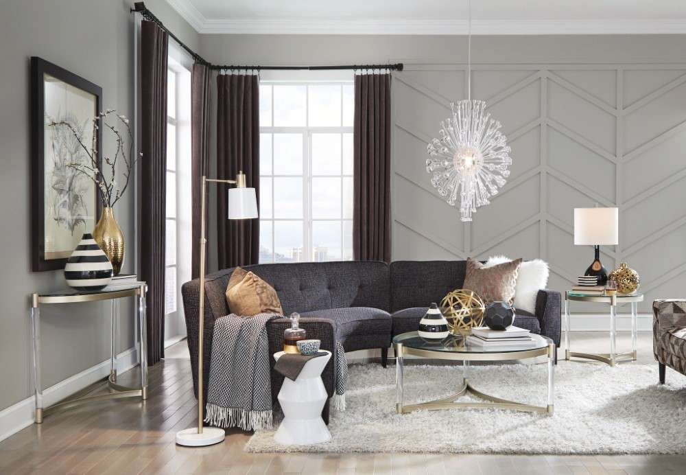 Magnussen - Silas Round End Table in Platinum - T4984-05 veiw 7