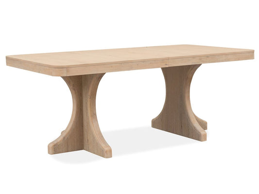 Magnussen - Somerset Butternut Extendable Trestle Dining Table With 4 Arm Chairs - D5684-21-KIT11 view 2