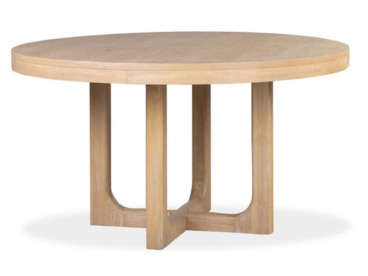 Magnussen - Somerset Butternut Round Dining Table With 2 Side Chairs 2 Arm Chairs Sideboard And Curio - D5684-22-KIT14 view 2
