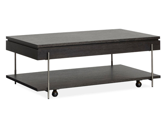 Magnussen - Spencer Dark Briarsmoke Lift Top Storage Cocktail Table With Accent Table - T5897-50KIT1 view 2
