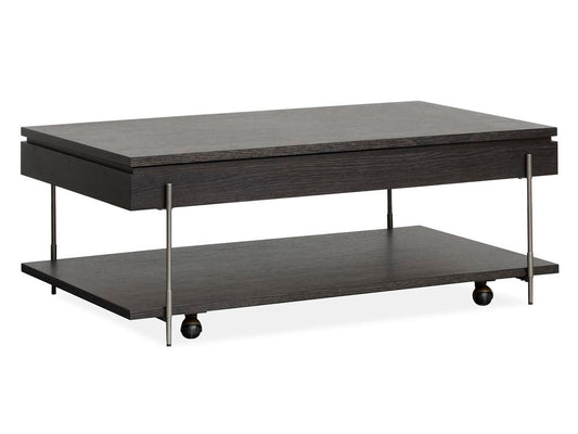 Magnussen - Spencer Dark Briarsmoke Lift Top Storage Cocktail Table With Accent Table - T5897-50KIT1 view 2