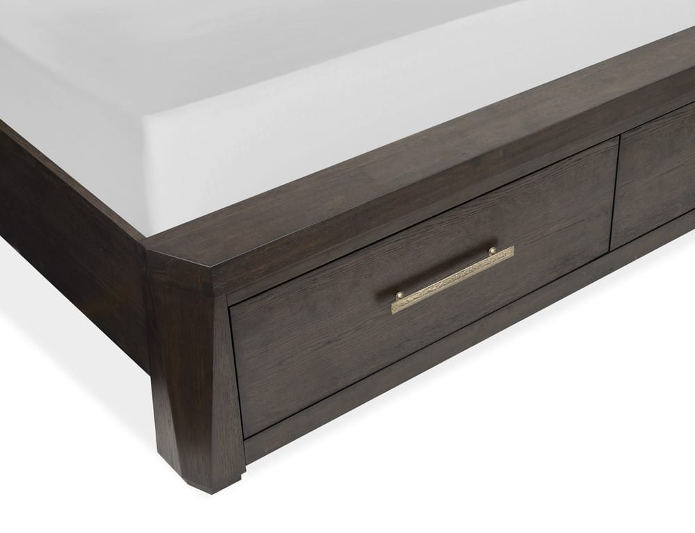Magnussen - Tauren Coffee Bean King Panel Storage Bed And Double Drawer Dresser With Shaped Mirror - B6434-64A-KIT3 view 8