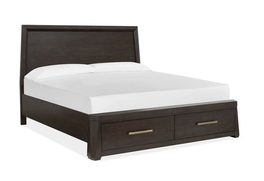 Magnussen - Tauren Coffee Bean King Panel Storage Bed With Open Nightstand - B6434-64A-KIT6 view 2