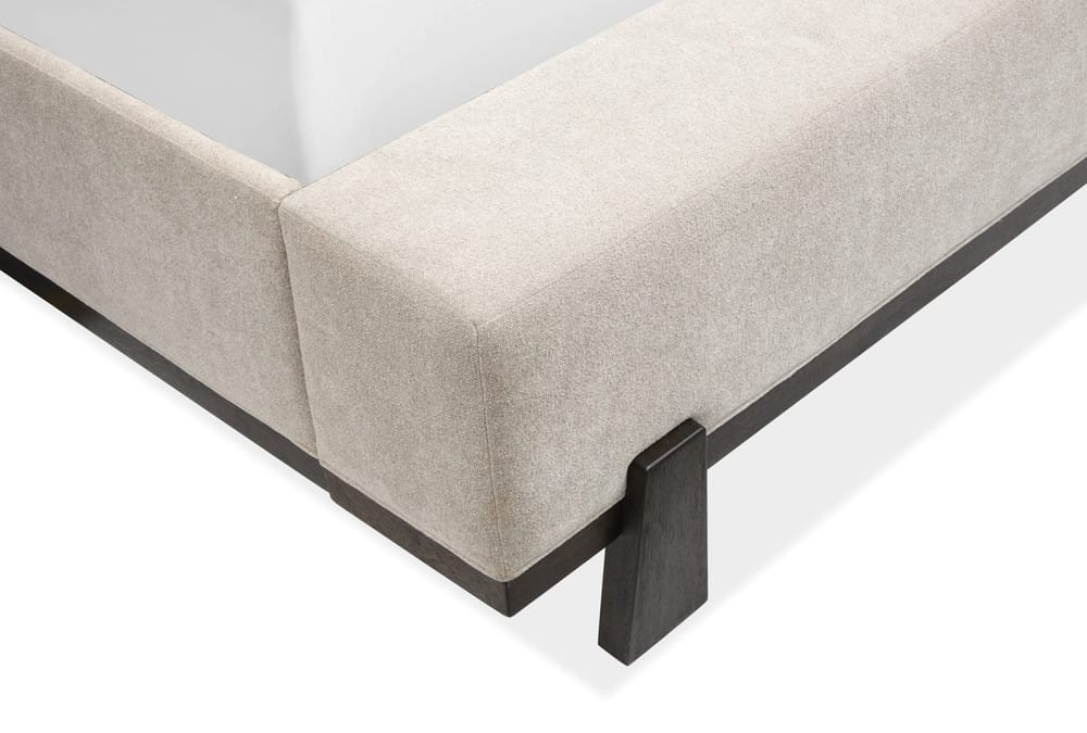 Magnussen - Tauren Coffee Bean Queen Upholstered Panel Bed And Double Drawer Dresser With Shaped Mirror - B6434-55-KIT3 view 8