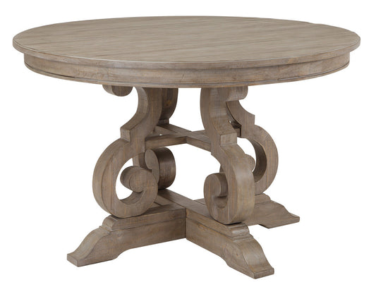 Magnussen - Tinley Park Dove Tail Grey 48" Round Dining Table With 2 Side Chairs And 2 Upholstered Side Chairs - D4646-22-KIT11 view 2