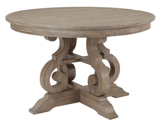 Magnussen - Tinley Park Dove Tail Grey 48" Round Dining Table With 4 Upholstered Side Chairs - D4646-22-KIT6 view 2