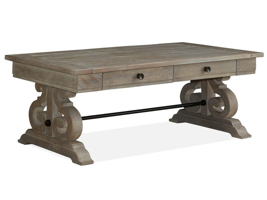 Magnussen - Tinley Park Dove Tail Grey Rectangular Cocktail Table With End Table - T4646-43KIT4 view 2