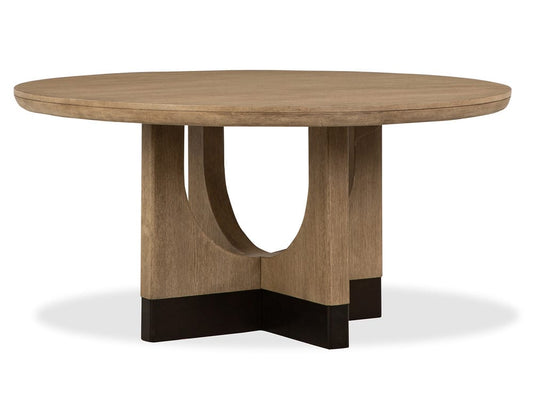 Magnussen - Tristan Swiss Coffee 60" Round Dining Table With 4 Side Chairs Sideboard And Dining Cabinet - D5878-23-KIT3 view 2