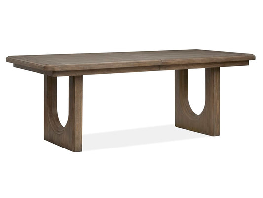 Magnussen - Westbourne Dark Umber Extendable Trestle Dining Table With 2 Side Chairs And Bench - D5888-21-KIT9 view 2