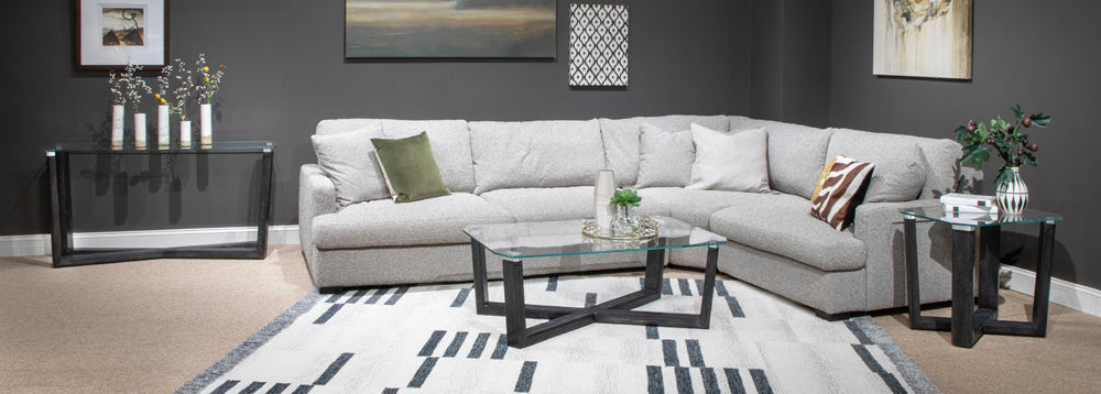 Magnussen - Wexler Black Truffle And Clear Glass Rectangular Sofa Table - T6345-73 view 6