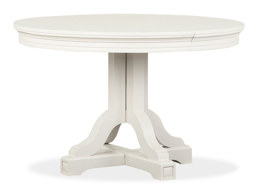 Magnussen - Willowbrook Egg Shell White Extendable 48" Round Dining Table - D5324-25 view 2