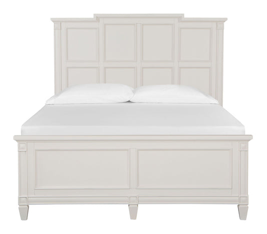 Magnussen - Willowbrook Egg Shell White With Slight Rub Through Queen Panel Bed - B5324-54 view 2