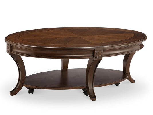 Magnussen - Winslet Cherry Round Caster Cocktail Table With Accent Table - T4115-47KIT1 view 2