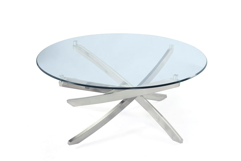 Magnussen - Zila Round Cocktail Table - T2050-45T_T2050-45B veiw 1