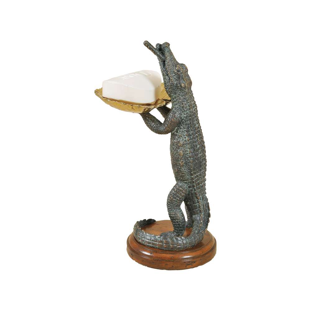 Maitland Smith - Alligator Soap Dish - 8181-12 veiw 1