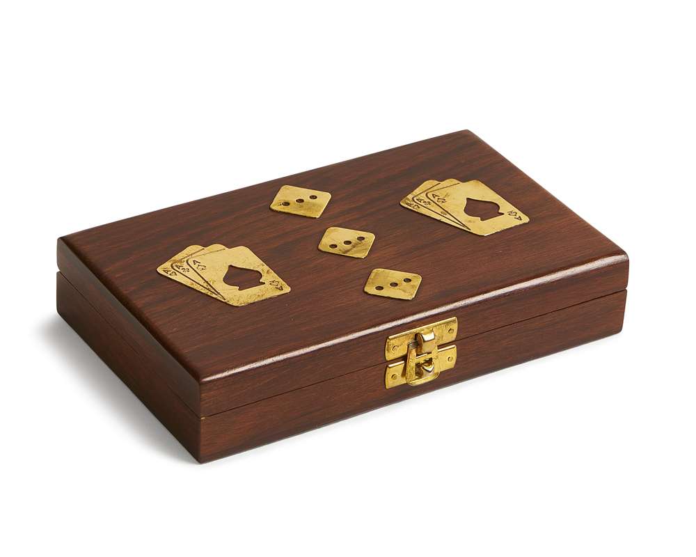 Maitland Smith - Card Box With Dice - 8384-11 veiw 1