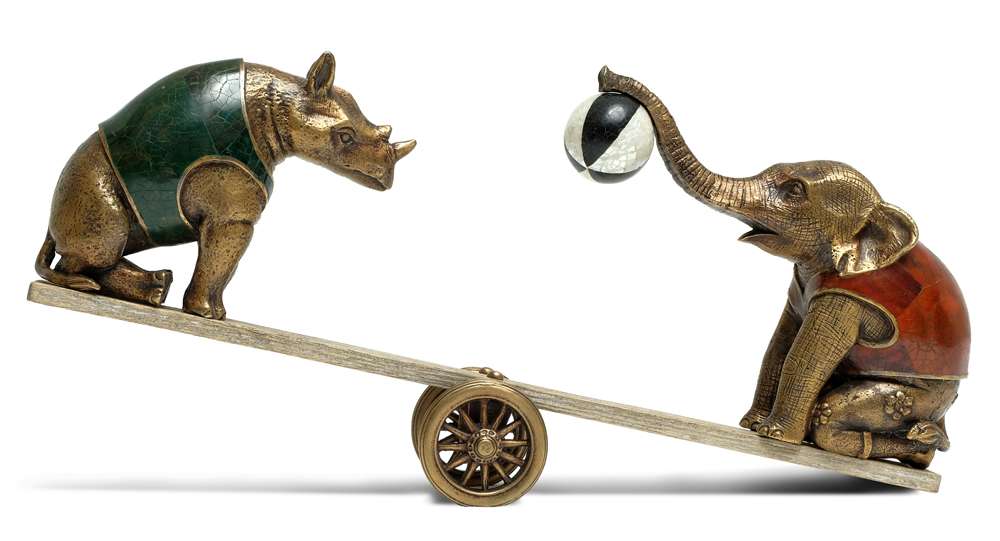 Maitland Smith - Circus See-Saw Sculpture - 89-1806 veiw 1