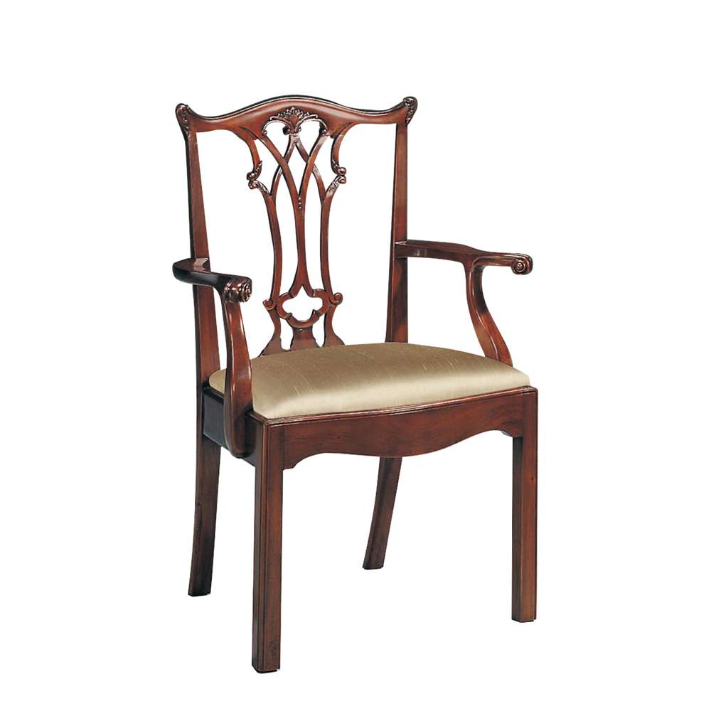 Maitland Smith - Connecticut Polished Mahogany Arm Chair - 8123-41 veiw 1