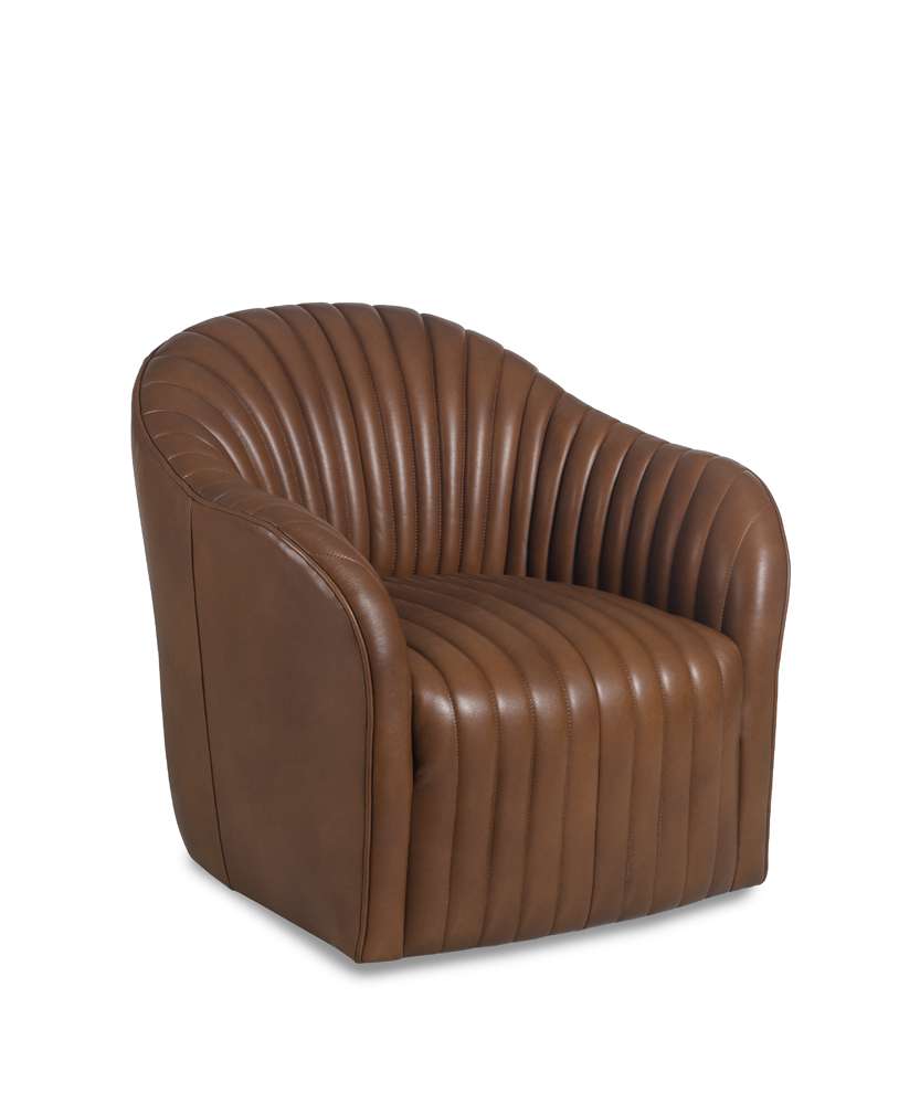 Maitland Smith - Elias Channel Back Swivel Chair - RA1160-CBS-FER-TOF veiw 1