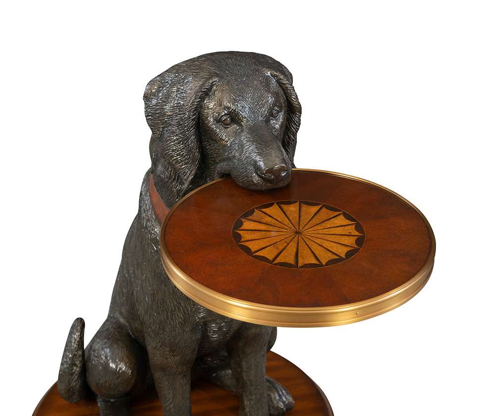 Maitland Smith - Golden Retriever Accent Table - 8427-30 veiw 4