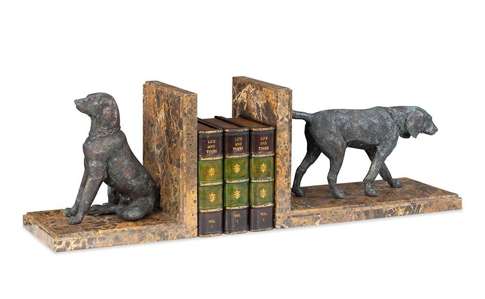 Maitland Smith - Hunting Dog Bookends - 8423-12 veiw 5