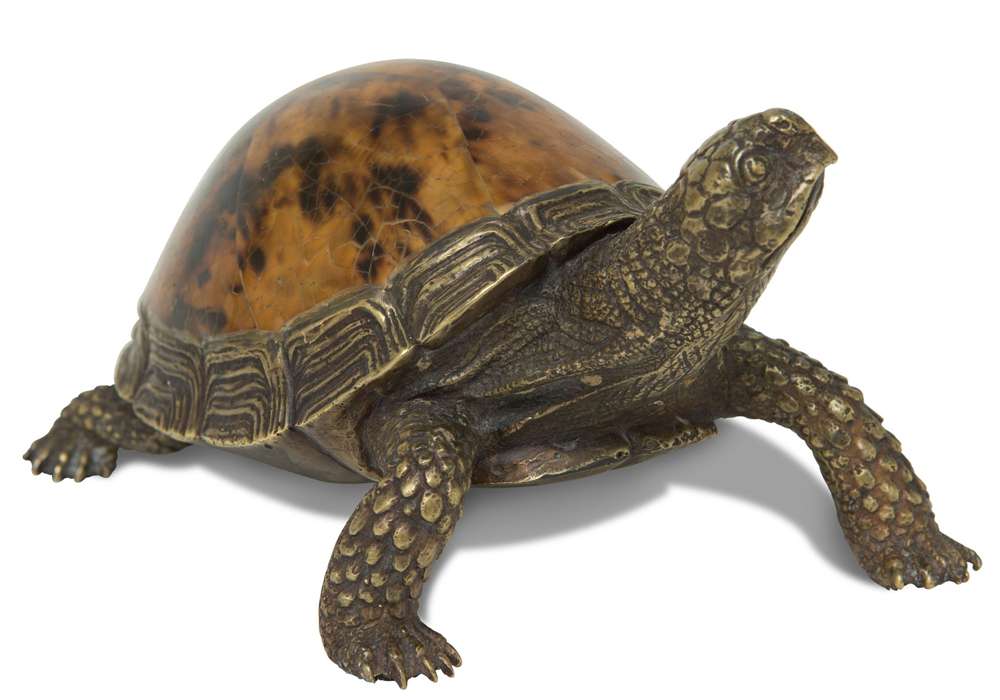 Maitland Smith - Tortoise Paperweight - 89-1604 veiw 1