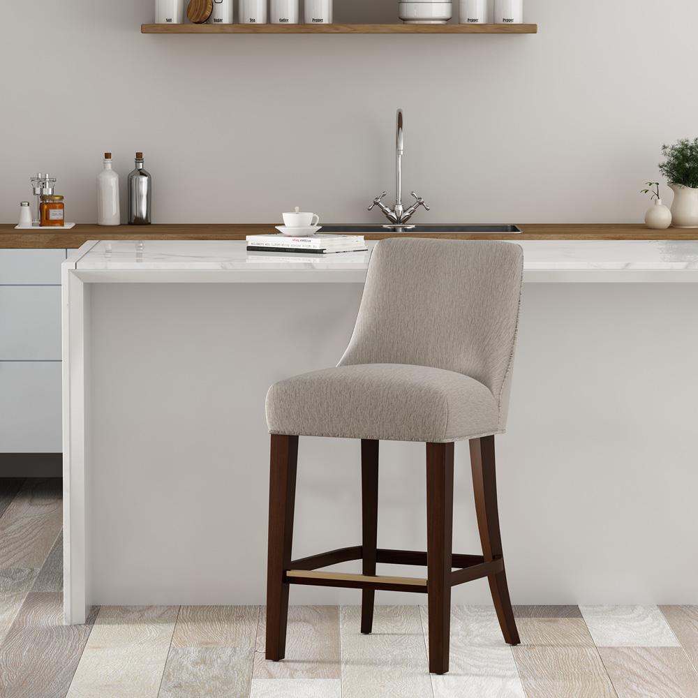 Manhattan Comfort - Beever Counter Stool in Taupe - CS024-TP veiw 8