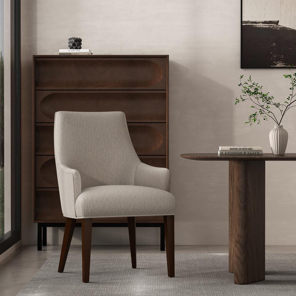 Manhattan Comfort - Beever Dining Armchair in Taupe - DC103AR-TP veiw 8