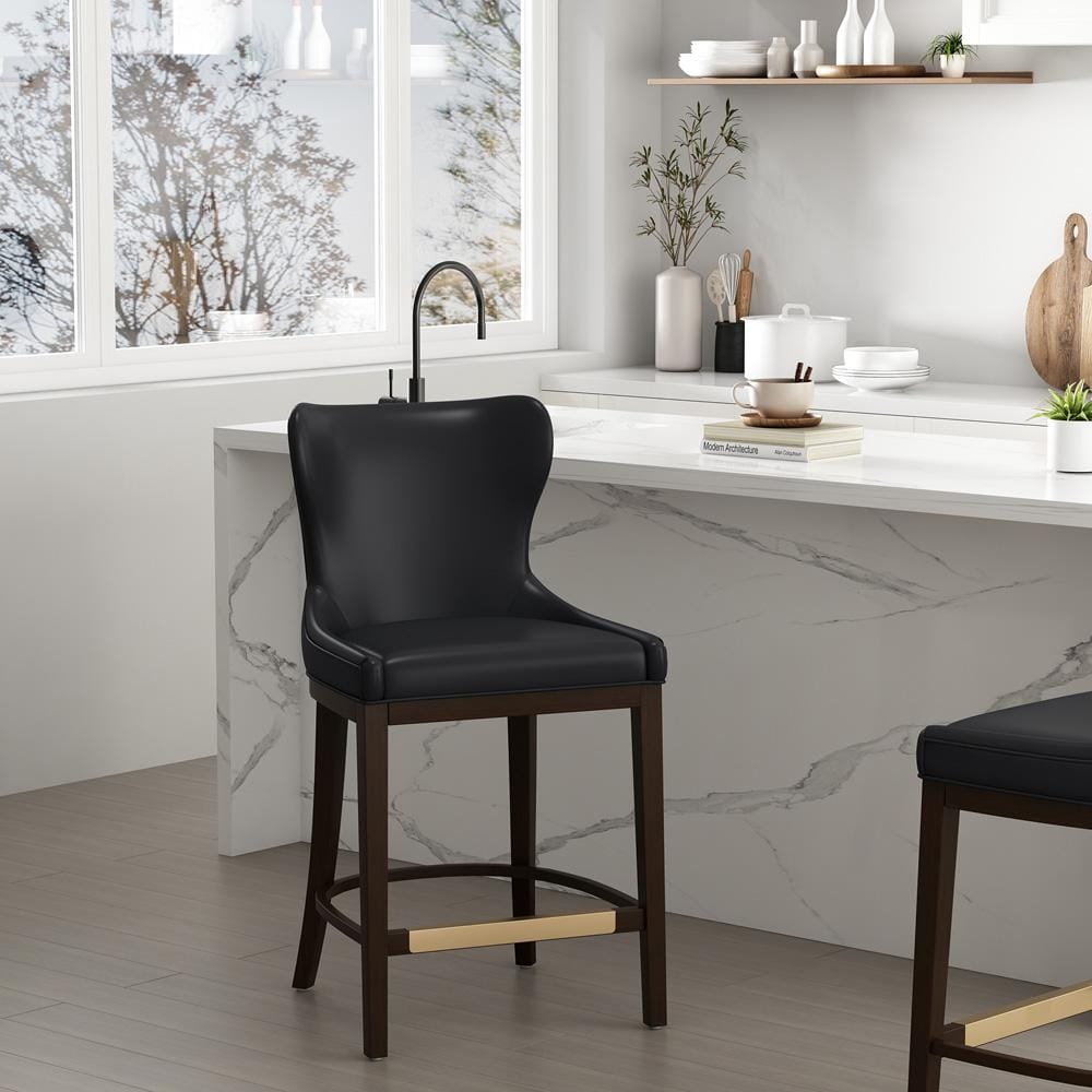 Manhattan Comfort - Blair Counter Stool in Black - CS020-BK veiw 8